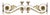 Large Golden Appliques with Flowers and Scrolls Arms for Votive Lamps, 1700, Set of 2 For Sale