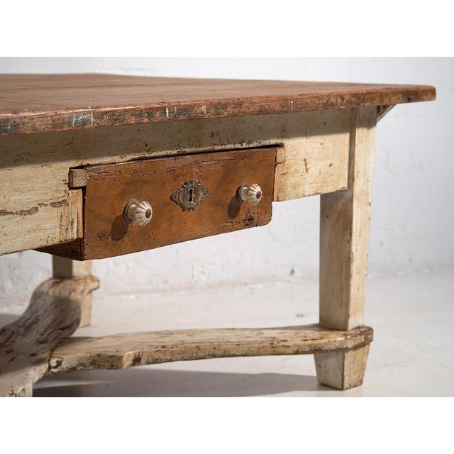 White Low Side Table, 1920s For Sale - Image 4 of 16