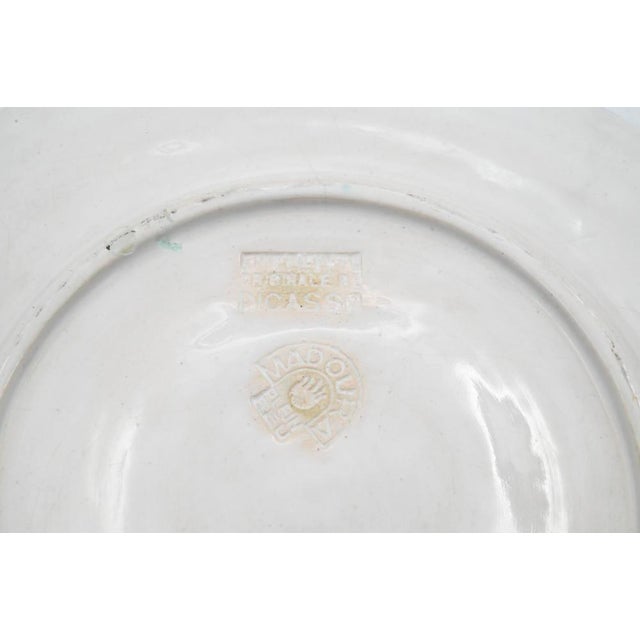 Blue Pablo Picasso Ceramic Plate "Bouquet À La Pomme" For Sale - Image 8 of 9