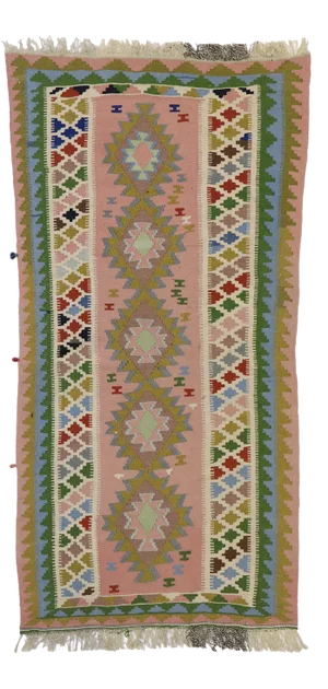 Vintage Persian Shiraz Kilim Rug - 03'05 X 06'04