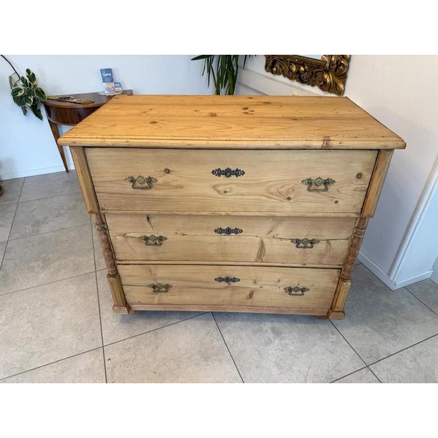 Wood Antique Biedermeier Chest of Drawers For Sale - Image 7 of 18