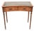 Walnut Leather Top Concave Desk, 1930 For Sale