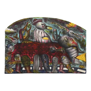 Autobus, Alejandro Colunga Lithograph on Arches, Signed and Numbered in Pencil