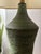 1980s Lee Rosen Mid-Century Ceramic Green Glaze Table Lamp For Sale - Image 9 of 12