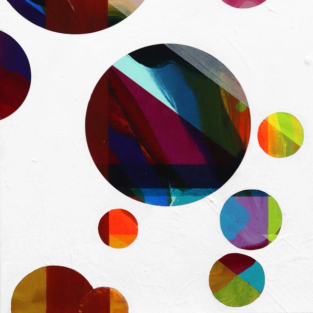 Geometric Colorful Painting "Reflections Through the Looking Glass No. 8" Original Artwork by Shiri Phillips For Sale - Image 4 of 9