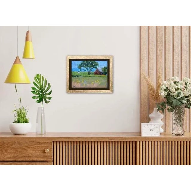 Brown Shake House, Coastal Impressionist Painting (Original Oil) For Sale - Image 4 of 7