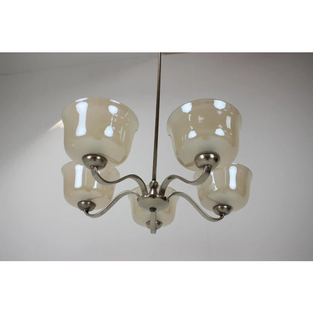 Art Deco Chandelier, 1930s For Sale - Image 3 of 9