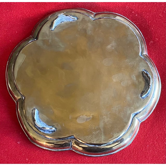 Antique 18th Century English George III Footed Brass Tray For Sale - Image 15 of 15