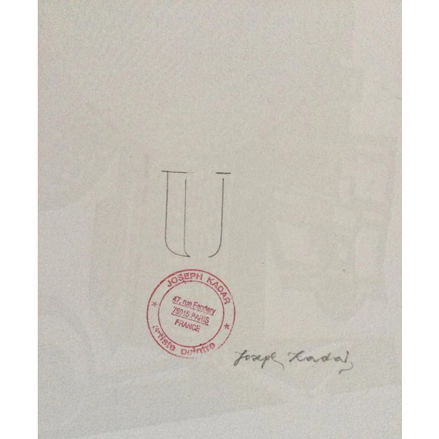 Joseph Kadar, Composition, 1987, Lithograph For Sale - Image 4 of 6