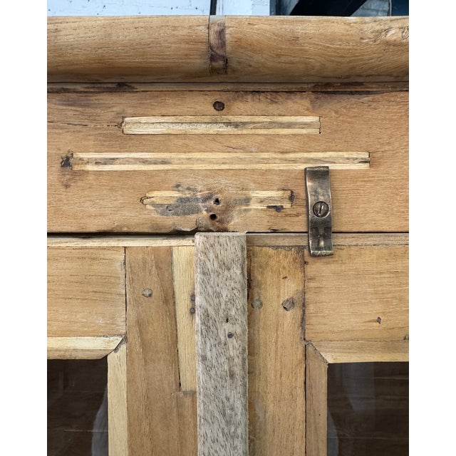 Wood Vintage Salvaged Wood Cabinet For Sale - Image 7 of 11