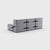 Contemporary Curt Modular Set - Flexible 3-Seater - Jet - 9803 (Grey) by Ambivalenz, Set of 6 For Sale - Image 3 of 5