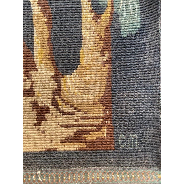 Vintage French Needlepoint Tapestry, 1970s For Sale - Image 3 of 17