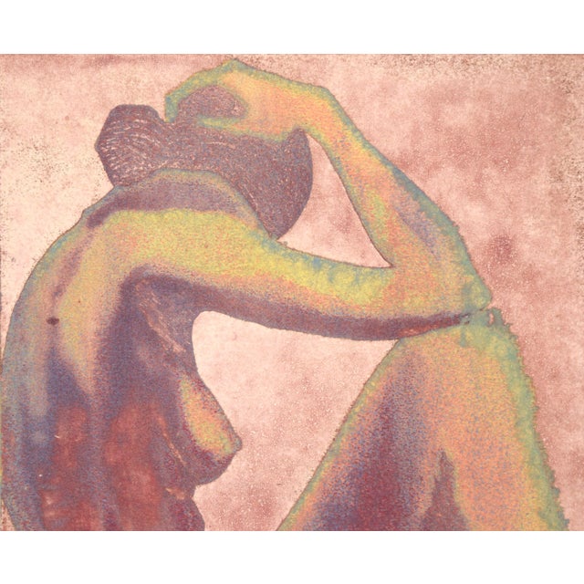 1980s Vintage Figurative Nude - Steel Plate Etching by Patricia A. Pearce For Sale - Image 5 of 8