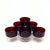 Cherry Red Sorbet Coupes by Luminarc France - Set of 6 For Sale - Image 4 of 5