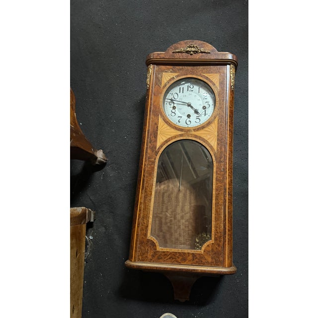 Empire Style Clock, 1950s For Sale - Image 6 of 6