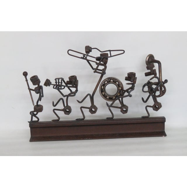 Orchestra Band Playing Instruments Folk Art Welded Nuts Screws Bolts For Sale - Image 10 of 13