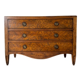 Vintage Italian Neoclassical Louis XVI - Style Solid Oak Chest by Guido Zichele For Sale