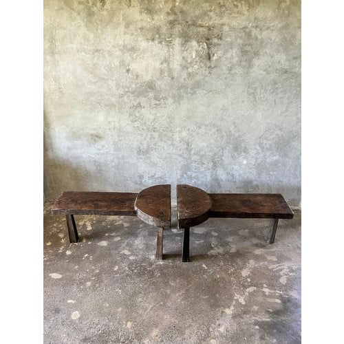 Wood Modular Bench or Coffee Table, Set of 2 For Sale - Image 7 of 18