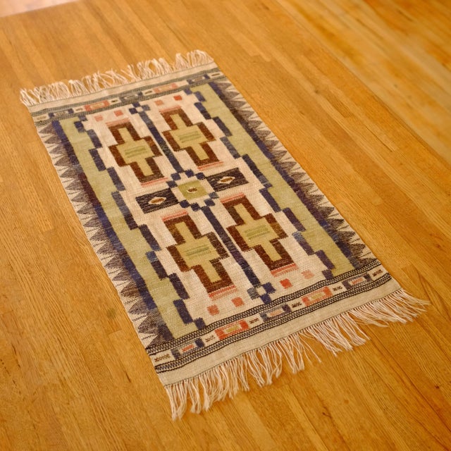 Mid-Century Modern 1950s Swedish Modern Tapestry For Sale - Image 3 of 15