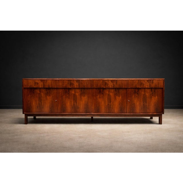Brown Brazilian Modern Credenza in Brazilian Rosewood by Celina, Brazil, 1960s - Lot 707A For Sale - Image 8 of 13