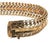 Modern 18k Yellow Gold Italian Mesh Bracelet Vintage For Sale - Image 3 of 9