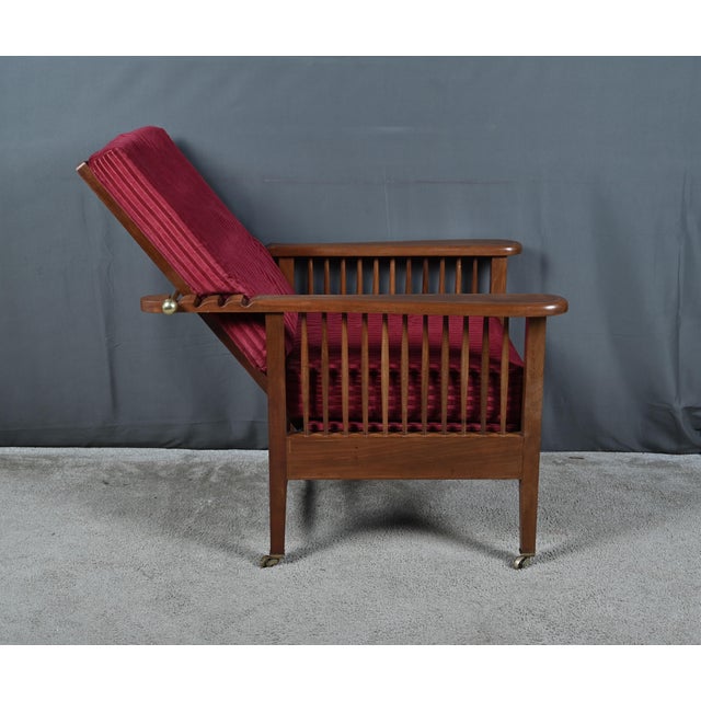 Morris Armchair in Mahogany, 1890s For Sale - Image 9 of 18