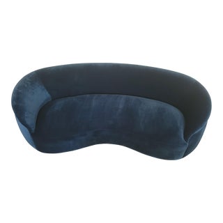 Arteriors Dark Indigo Sofa For Sale