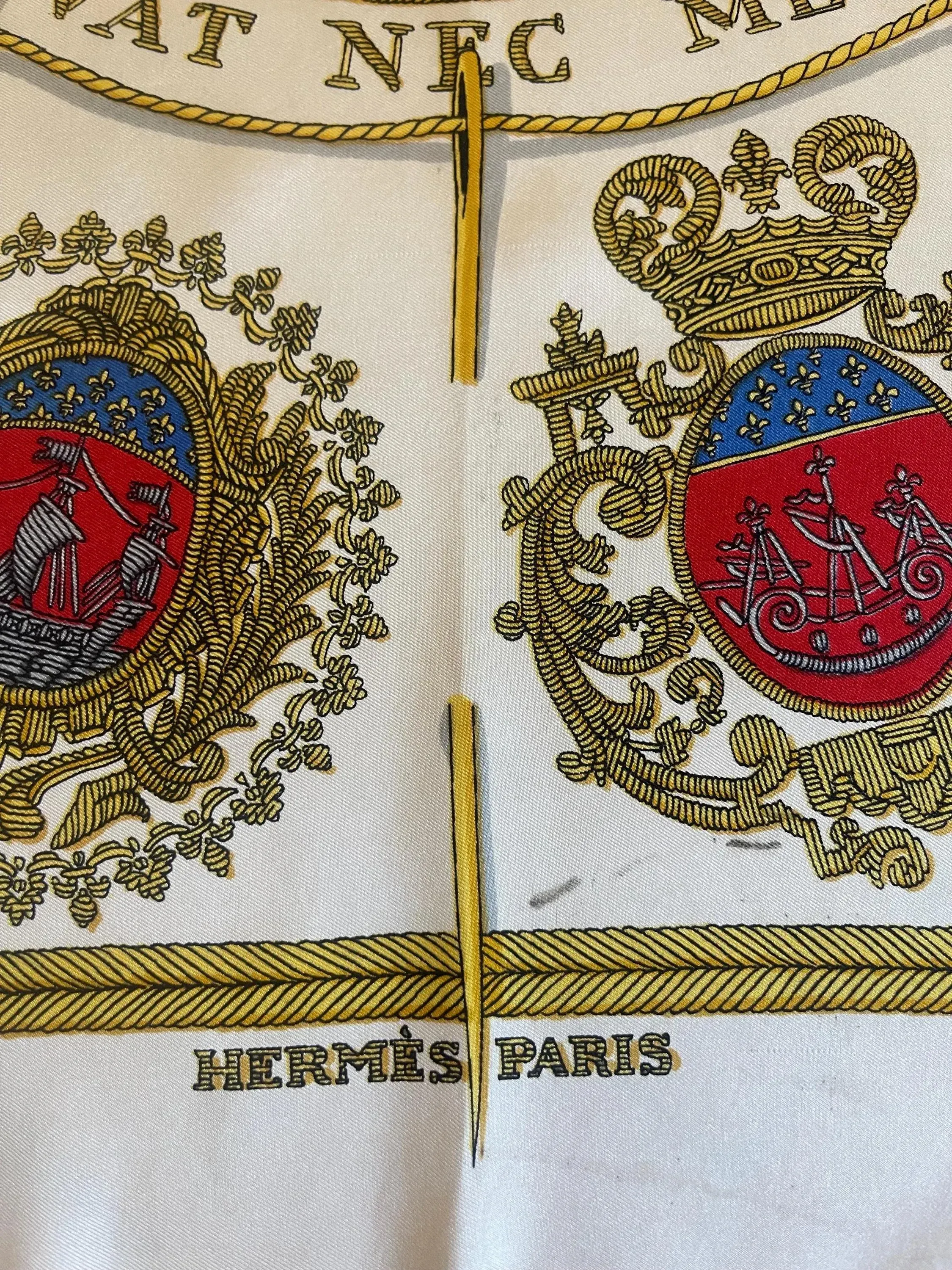 Hermès Silk Scarf “Les Armes De Paris” 2, 1954 | Chairish