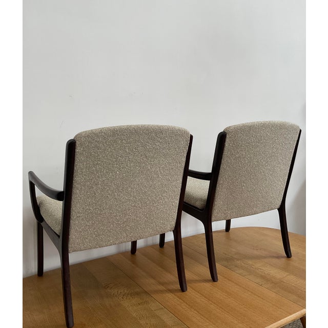 Wood 1960s Pair of Ole Wanscher Mahogany 'Senator' Lounge Chairs for Cado For Sale - Image 7 of 13