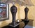 Vintage Uttermost Carved Wood-Finish Urn Table Lamps With Damask Shades – Pair For Sale - Image 17 of 18