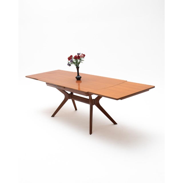 Mid-Century Extendable Dining Table in the style of G-Plan, 1960s For Sale - Image 9 of 9