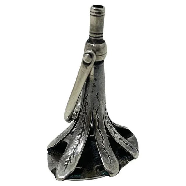 Black 19th Century Dutch Silver Watch Key and Wax Seal Stamp For Sale - Image 8 of 8