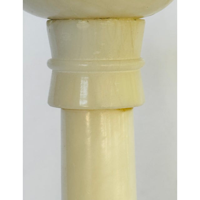 Stone 1950’s Italian Alabaster Stand For Sale - Image 7 of 16