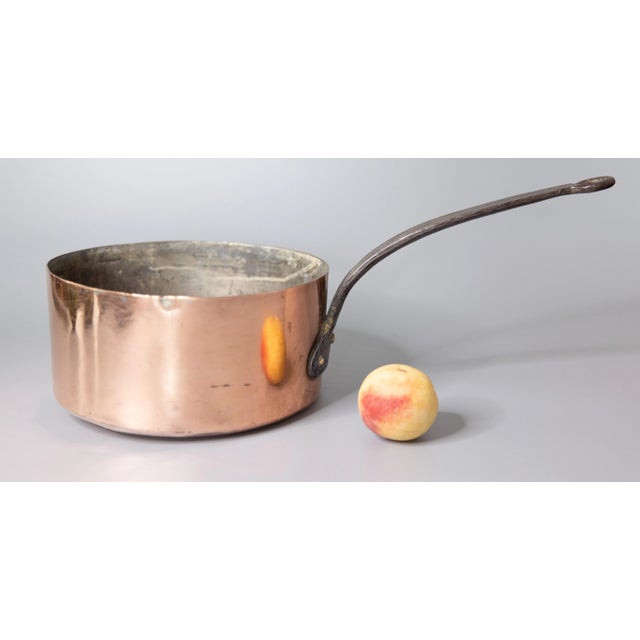 Large Antique French Copper Saucepan Pot For Sale - Image 9 of 10