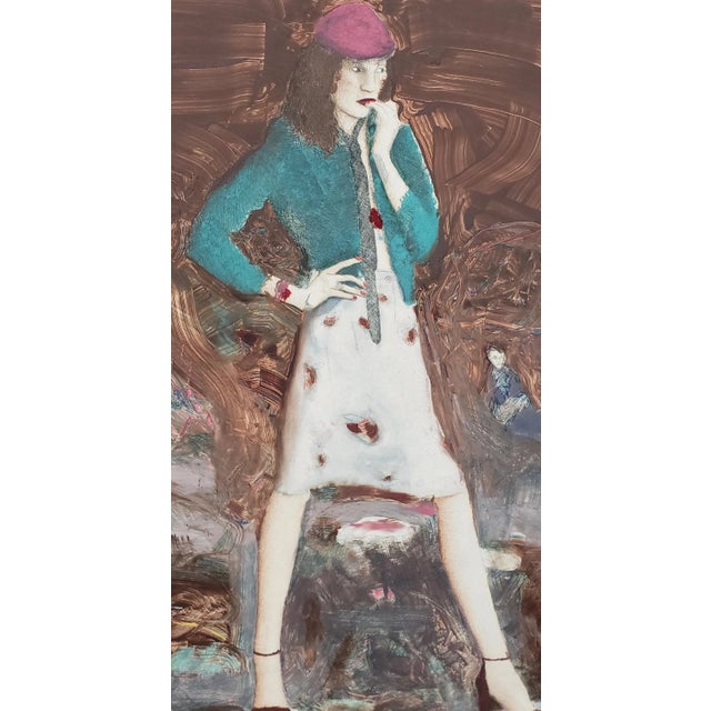 Don Dolan "Rosie Afraid" Monoprint C.1980 For Sale - Image 4 of 7