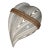 Murano Venetian Latticino Heart Shaped Box For Sale