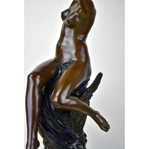 Large Sculpture in Patinated Bronze by Louis Julien Franceschi, 19th Century For Sale - Image 6 of 10