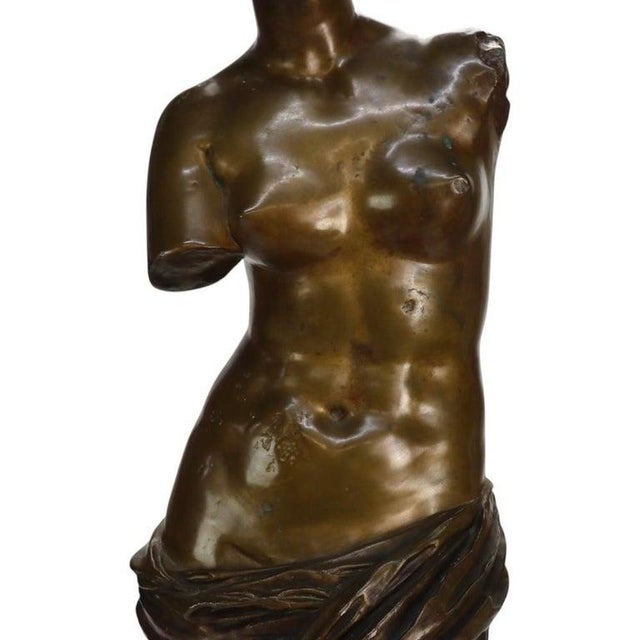 Large 39" Reduction Pierre-Louis Frédéric Sauvage Bronze “Venus De Milo" C1900 For Sale - Image 4 of 15