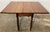Brown Vintage Early American Solid Wood Drop Leaf Table For Sale - Image 8 of 9