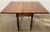 Brown Vintage Solid Wood Early American Drop Leaf Table For Sale - Image 8 of 9