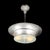 1930s Art Deco Brushed Aluminum & Frosted Glass Chandelier With Fluted Detailing For Sale - Image 12 of 13