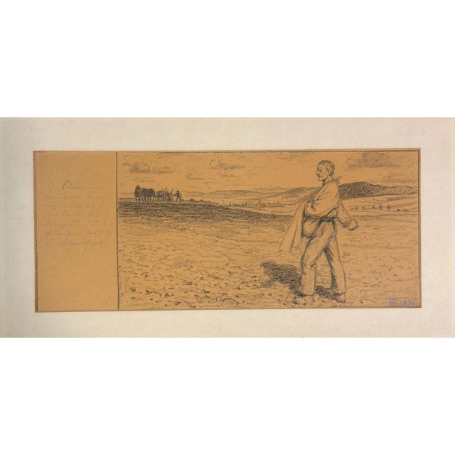 Heinrich Pforr, The Sower, Pencil on Paper For Sale - Image 13 of 13