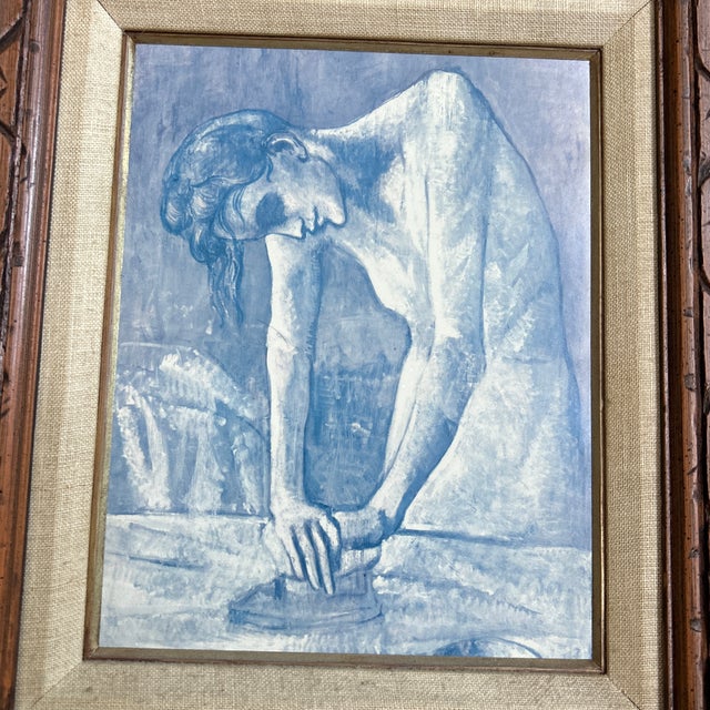 1970’s reproduction print of Picasso’s “Woman ironing”. Measures 8x10 or 16x18 framed. Check out my shop Robins Egg...