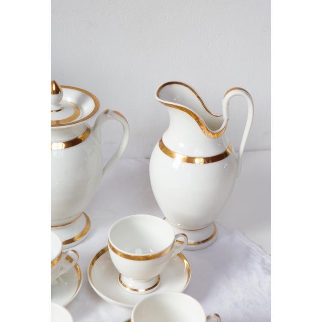 Antique Coffee Service in Limoges Porcelain, Set of 24 For Sale - Image 4 of 15