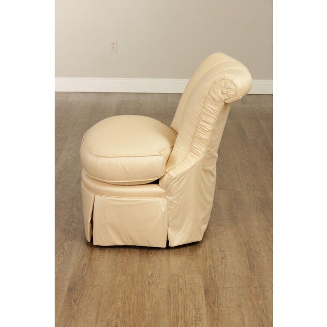 Century Furniture Pair of Upholstered Slipper Chairs For Sale - Image 17 of 18