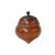 Asian Vintage Oriental Wood Handcrafted Round Ding Shape Incense Burner For Sale - Image 3 of 7