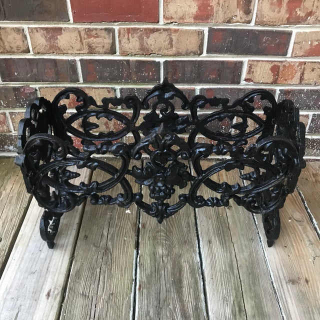 Victorian Antique Victorian Cast Iron Planter For Sale - Image 3 of 14