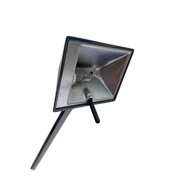 Silver Art Deco Style Architectural Geometric Desk Lamp from Hillebrand Leuchten, 1980s For Sale - Image 8 of 18