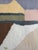Blue Mid-Century Modern 'Pastel Settlement' Swedish Abstract Landscape Oil Painting, Framed For Sale - Image 8 of 11