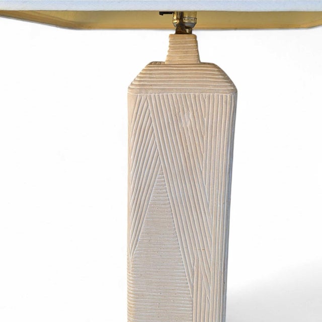 1980s Postmodern Plaster Floor Lamp by Dynasty Gallery For Sale - Image 10 of 18